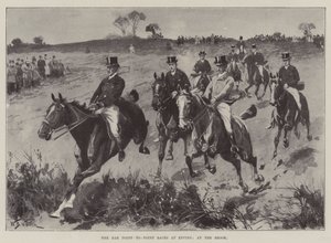 De Bar Point-to-Point Races bij Epping, bij de Brook door William Barnes Wollen
